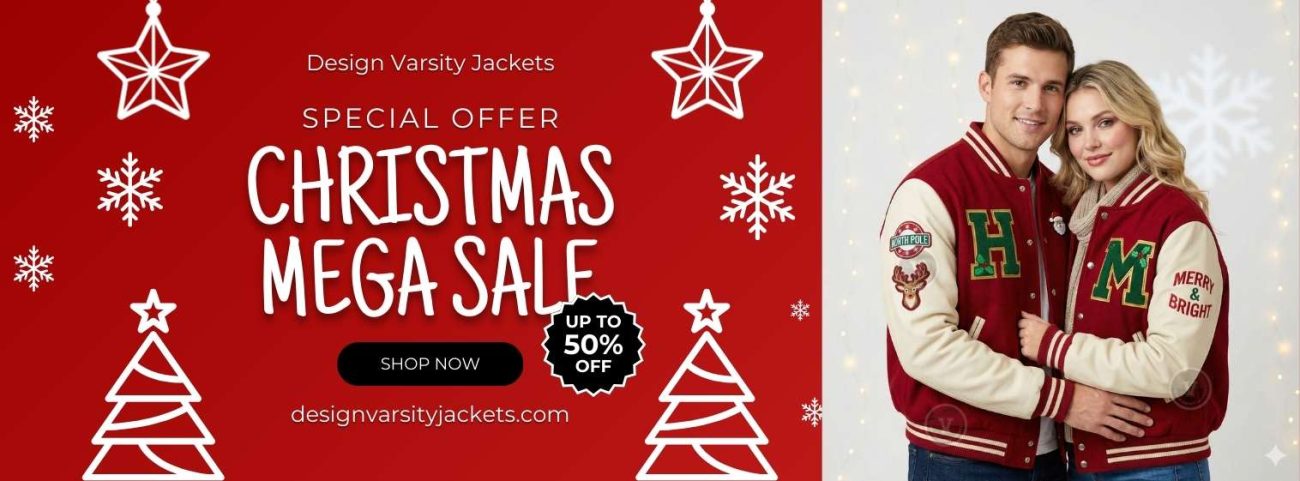 Embroidered Letterman Jackets Christmas Sale