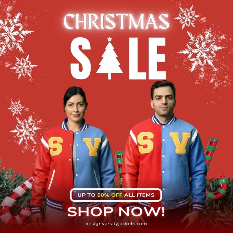 Two-Tone Varsity Jackets Christmas Deals