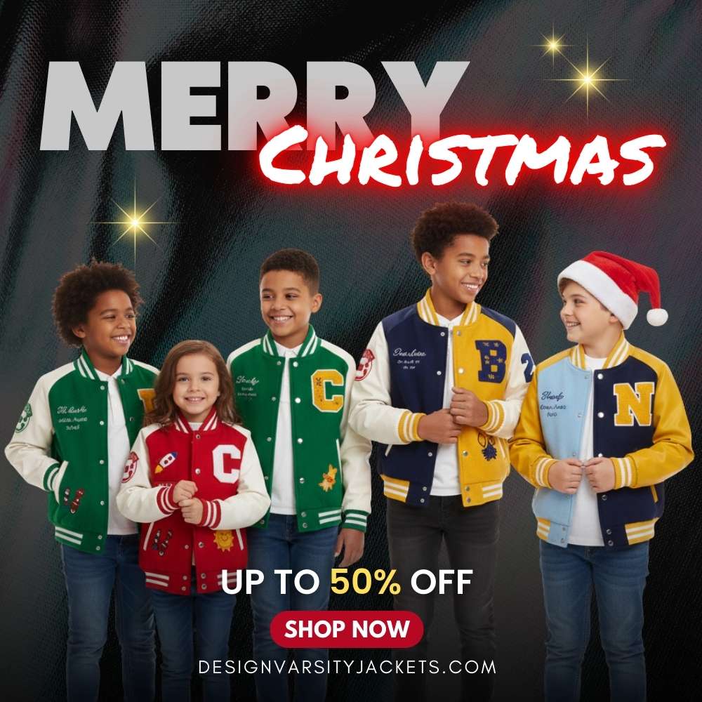 Christmas Varsity Jackets for Kids