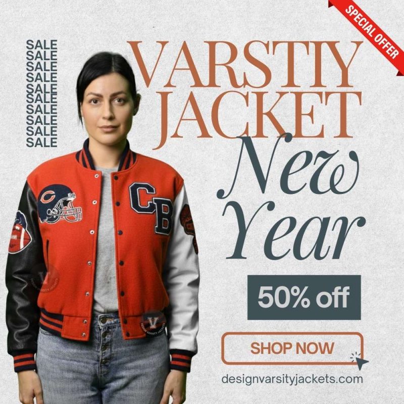 New Year Discounts on Varsity Cropped Jackets