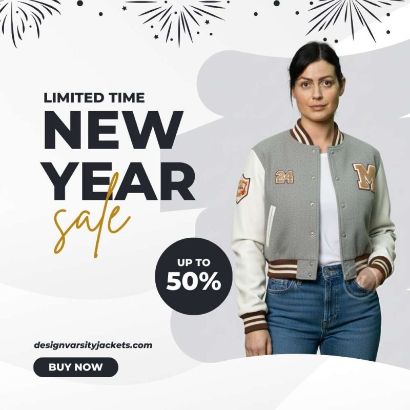 Streetwear Varsity Cropped Jackets New Year Deals