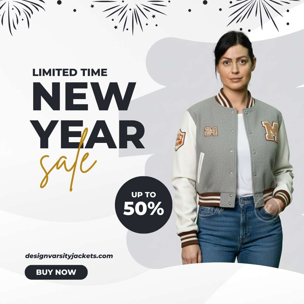 Streetwear Varsity Cropped Jackets New Year Deals