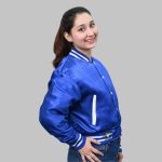 Blue Varsity Custom Patch side