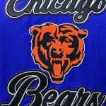 Blue Varsity Embroidered Jacket back close view