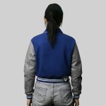 Build Your Letterman Jacket blue back
