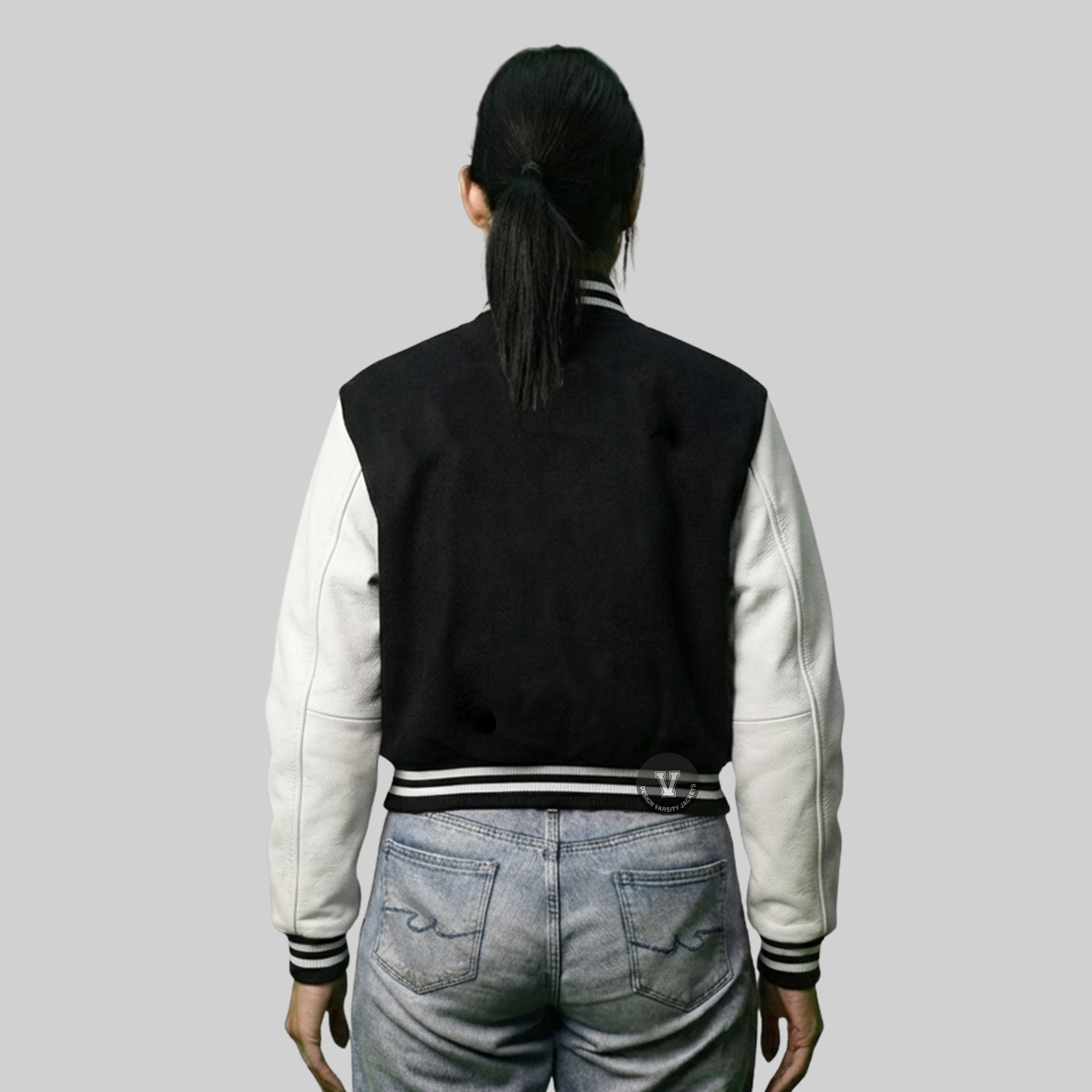 Classic Varsity Embroidered Jacket back