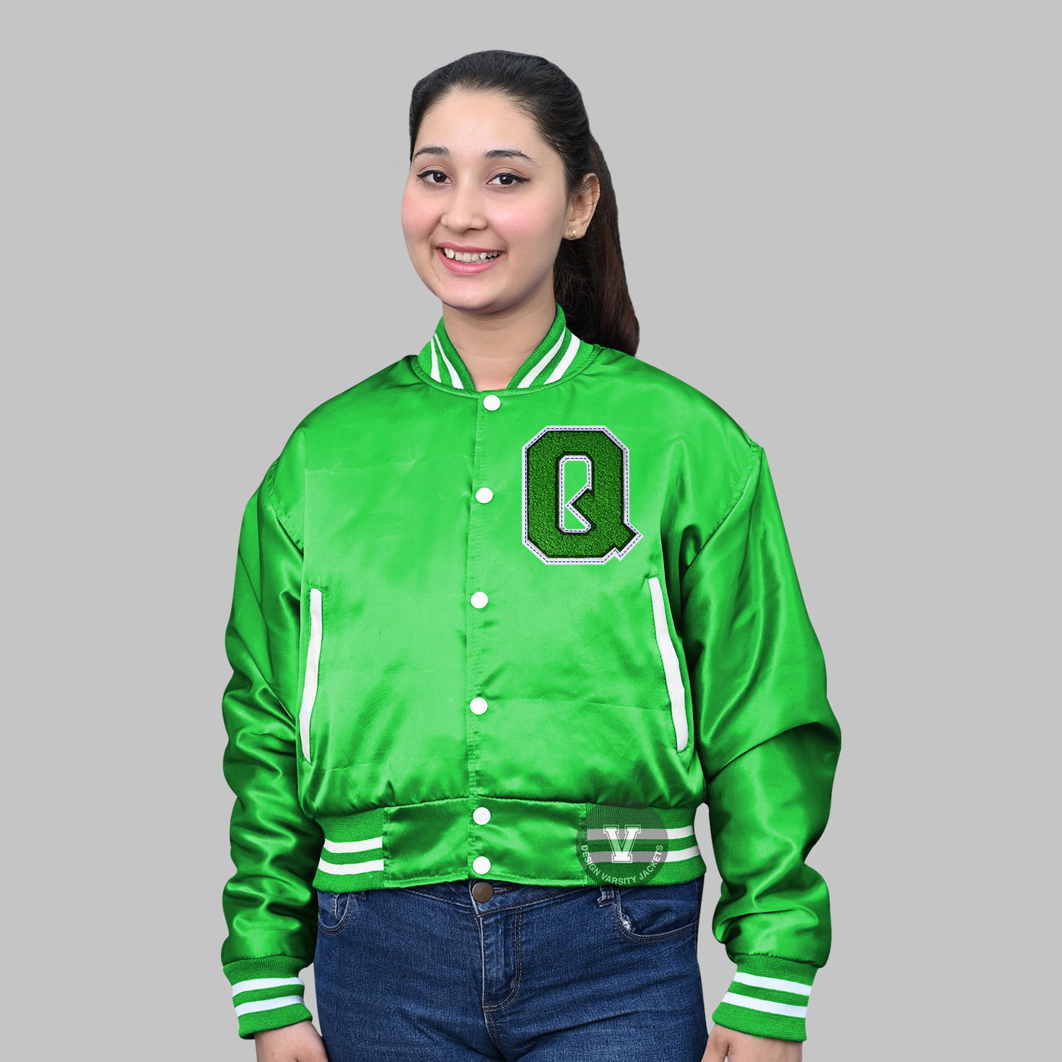 Custom Patch Varsity Jacket | Personalized Embroidered Letterman Jackets front
