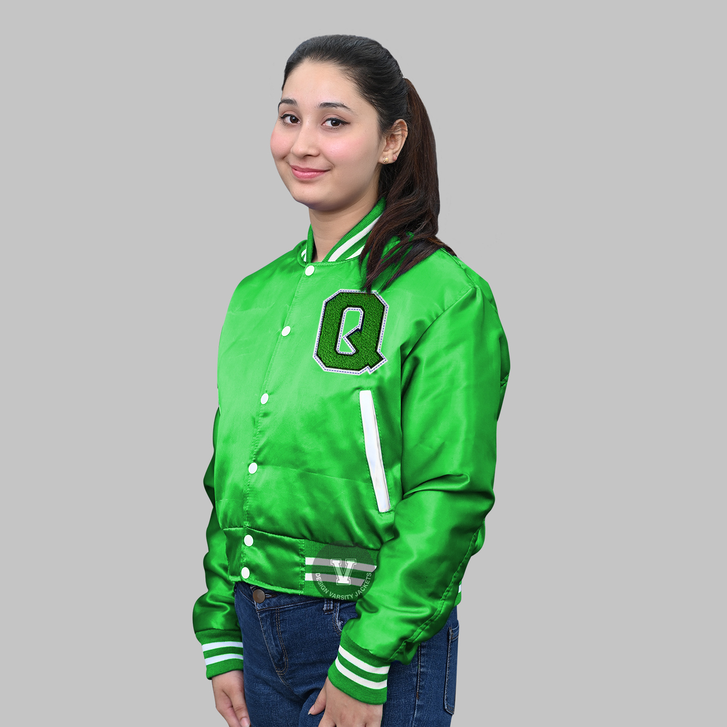 Custom Patch Varsity Jacket other side