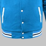 Cyan Blue Varsity Jacket bottom