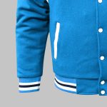 Cyan Blue Varsity Jacket other bottom