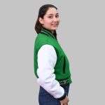 Embroidered Patch Varsity Jacket other side