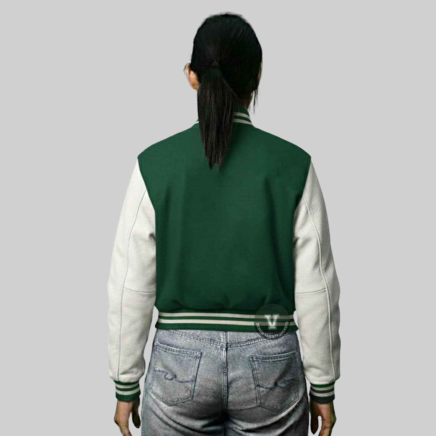 Letter Custom Varsity Jacket back