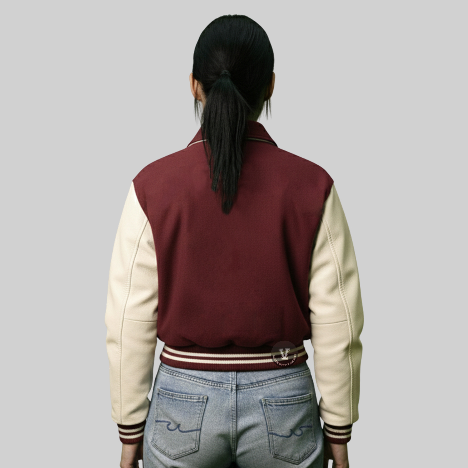 Personalized Varsity Embroidered Jacket back