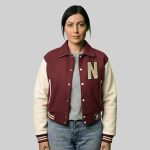 Personalized Varsity Embroidered Jacket | Custom Letterman Jacket front