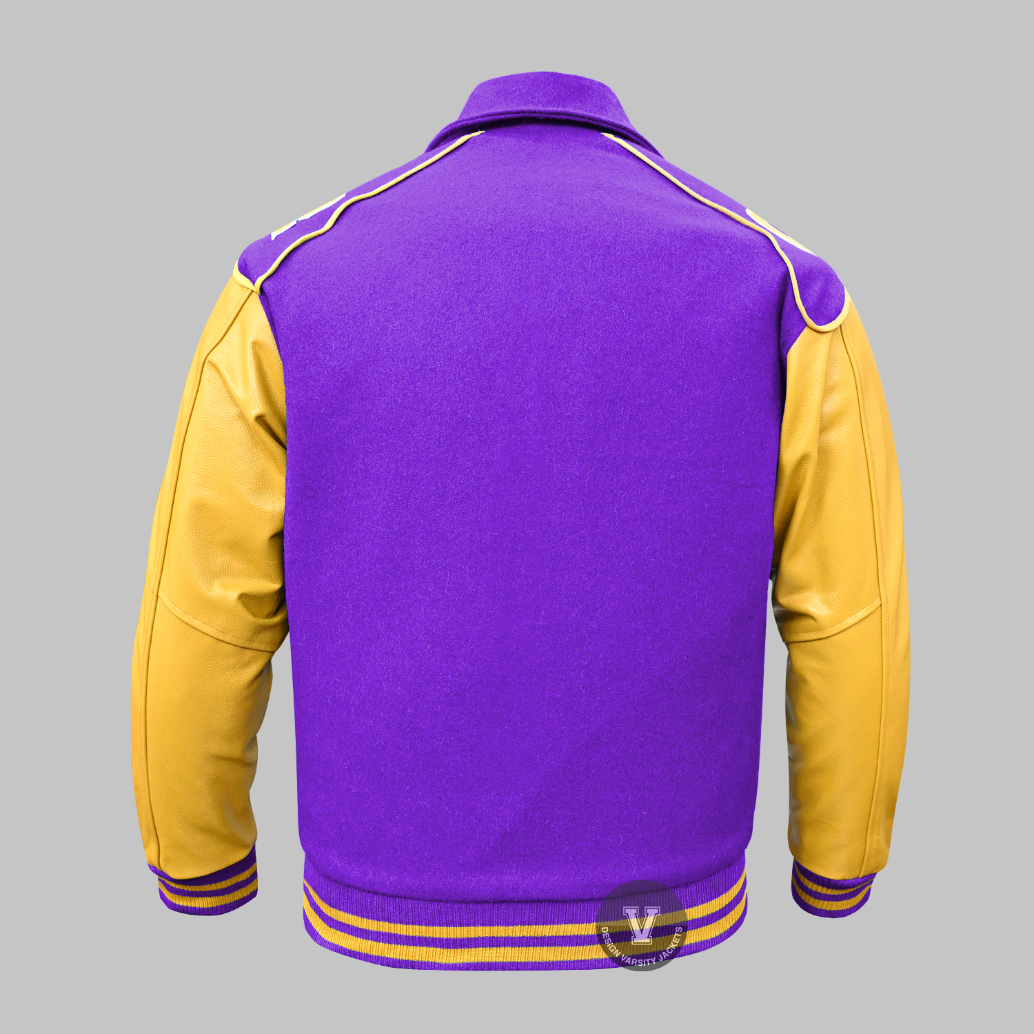 Purpal Baseball Collar Jacket back
