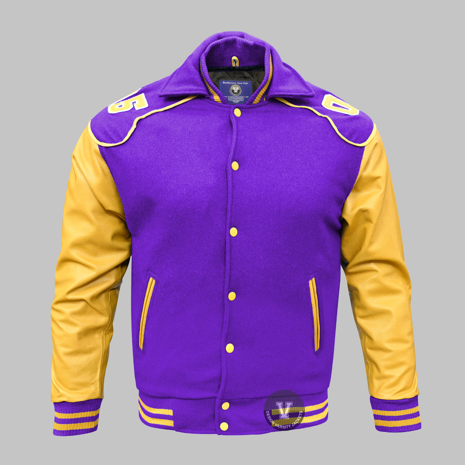 Baseball Collar Jacket | Custom Letterman Varsity Jacket with Embroidery