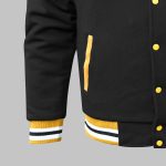 Retro Shoulder Varsity Jacket front bottom