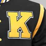 Retro Shoulder Varsity Jacket front patch