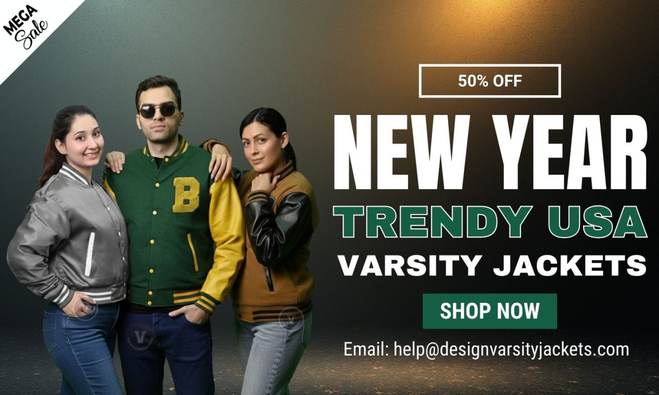 Design Varsity Jackets Trendy Varsity Cropped Jackets New Year Sale USA