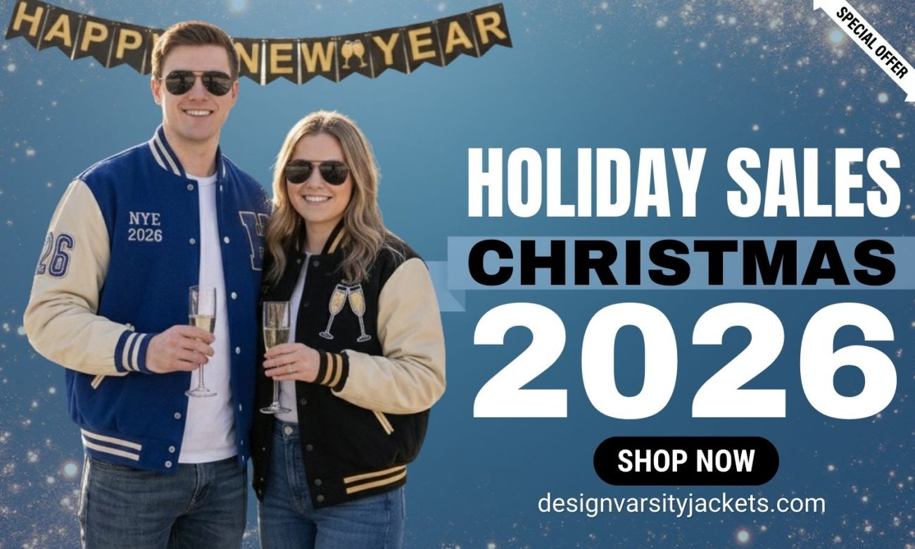 Design Varsity Jackets Holiday Sales Christmas New Year 2026