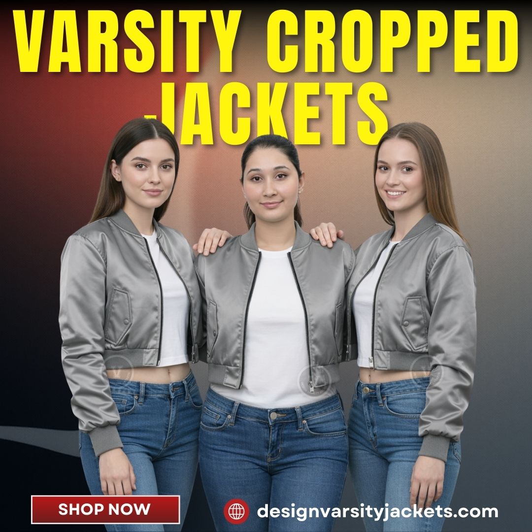 50% Off Varsity Cropped Jackets New Year Sale