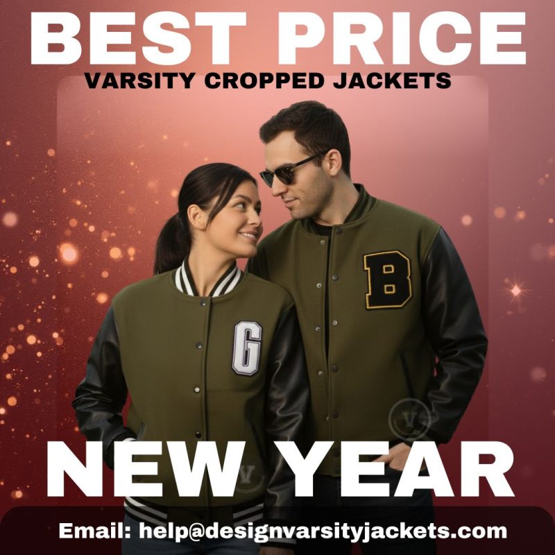 Best Price Varsity Cropped Jackets New Year