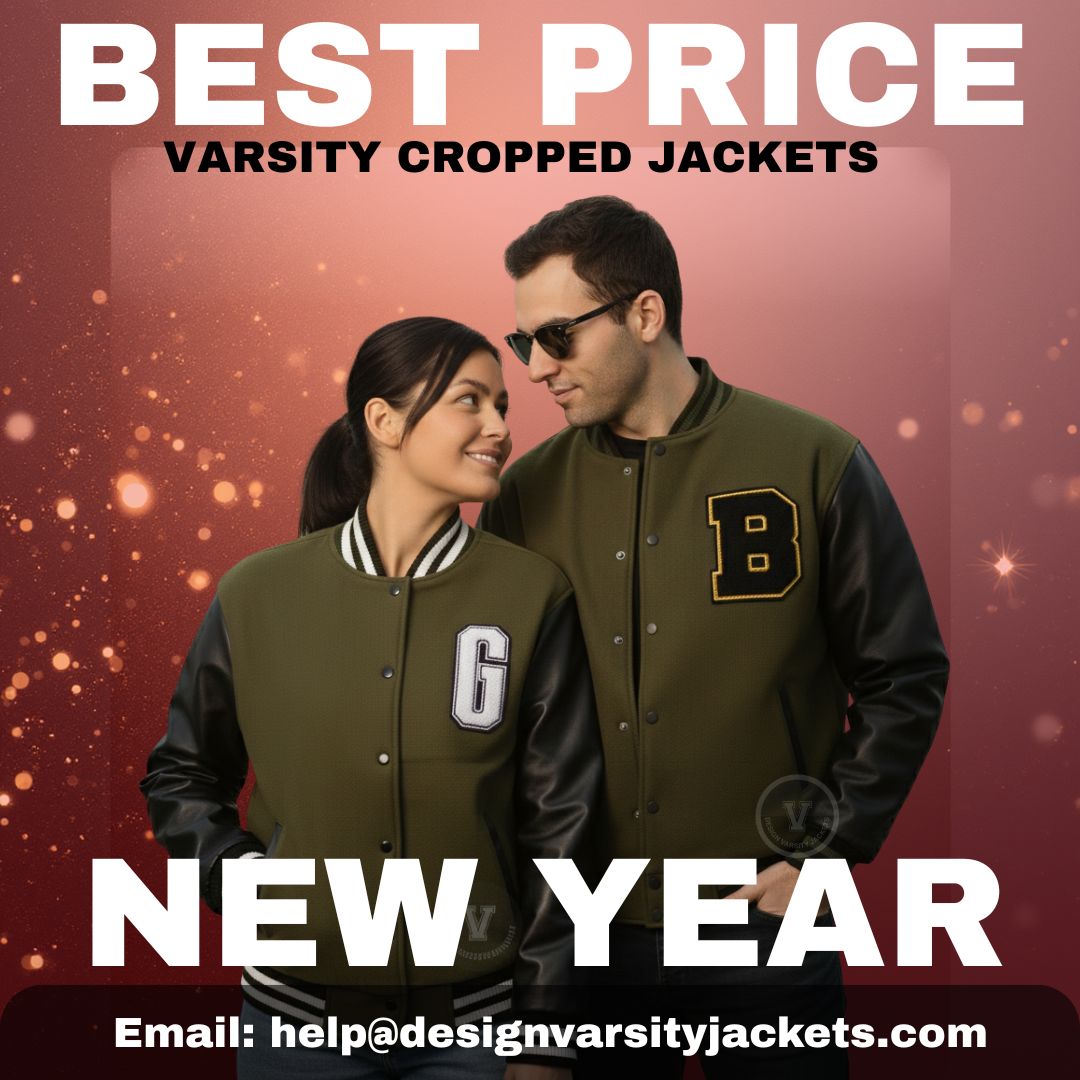 Best Price Varsity Cropped Jackets New Year