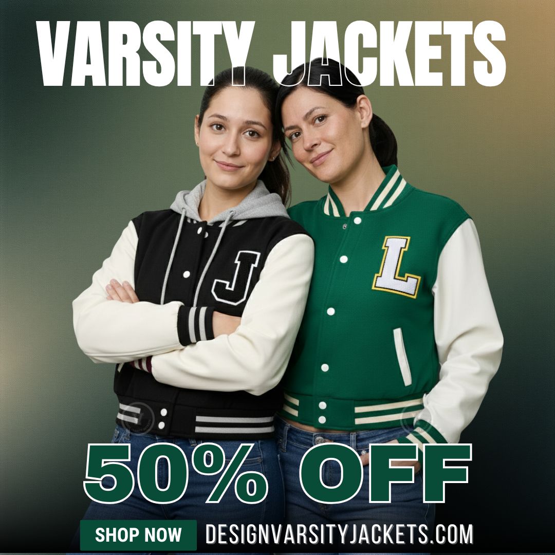 New Year 50% Off Deals On Varsity Jackets