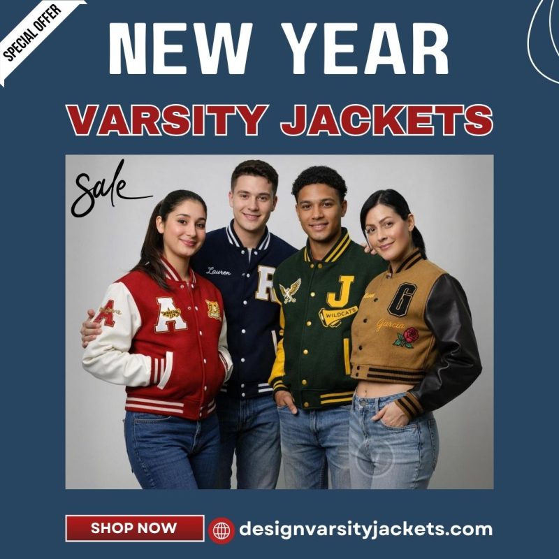 Cropped Varsity Jackets New Year Sale