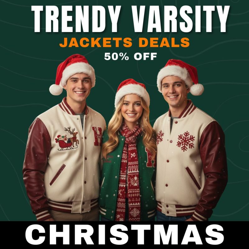 Trendy Varsity Jackets Christmas Deals