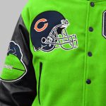 Varsity Custom Patch Jacket left front close view