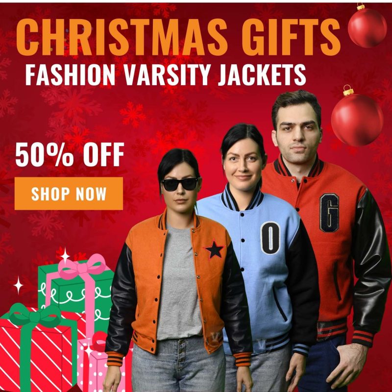 FASHION VARSITY JACKETS CHRISTMAS GIFTS
