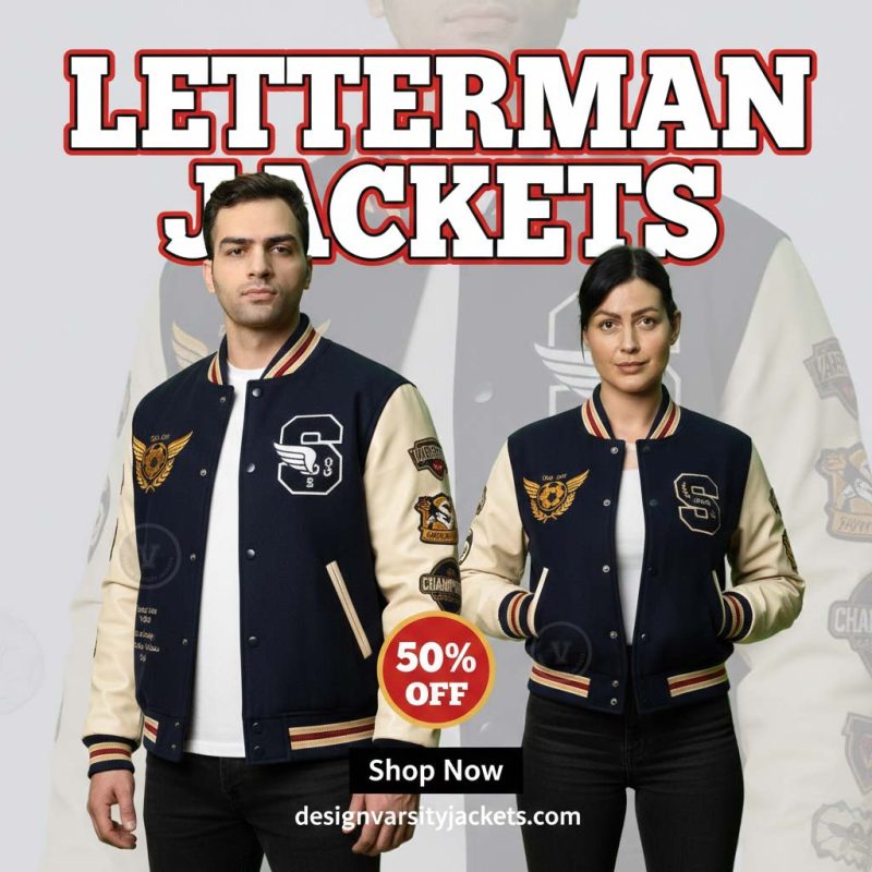 Team Letterman Jackets with Bulk Custom Logo