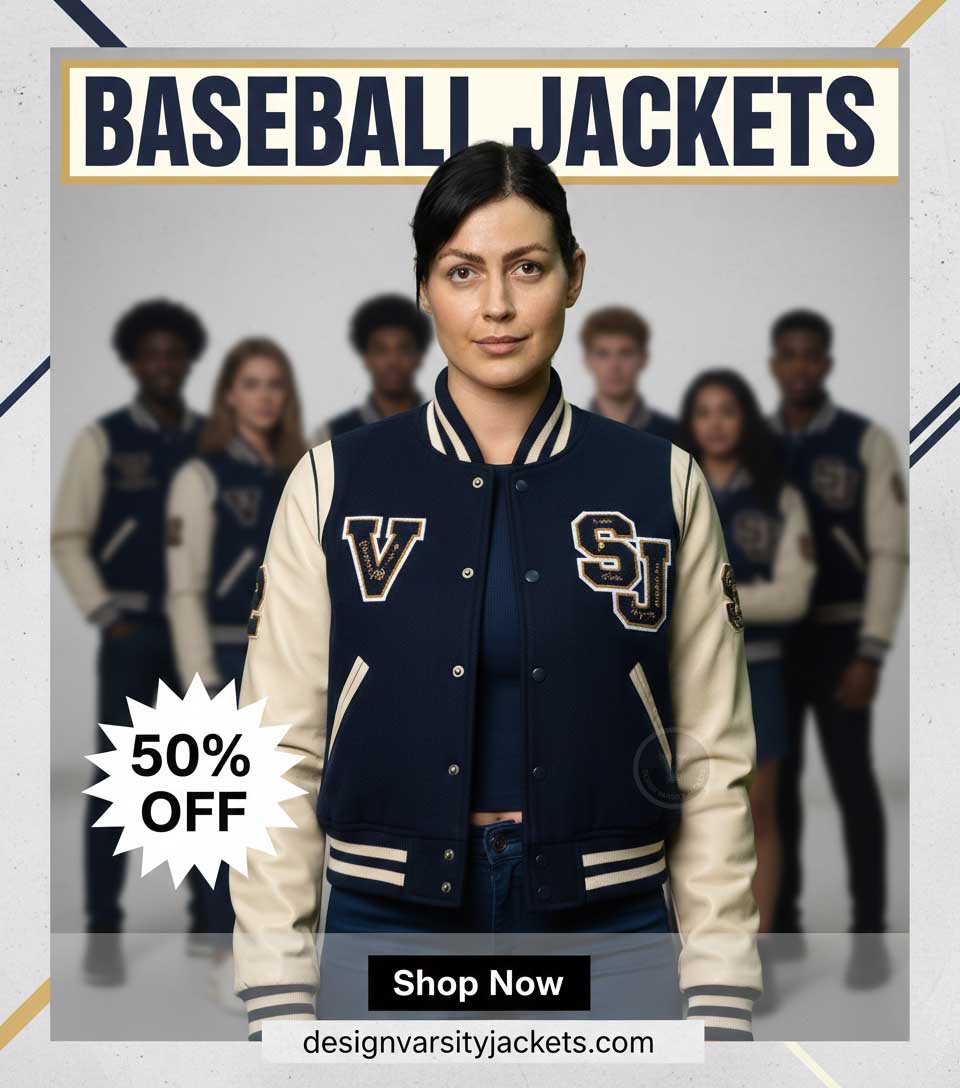 Custom Baseball Jackets for Women Near Me