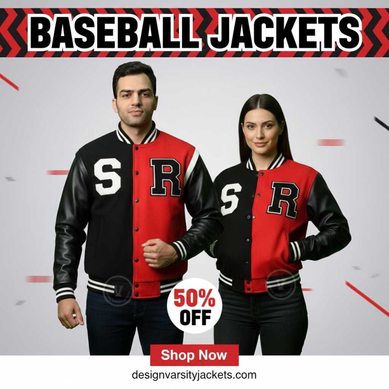 Two Tone Baseball Jackets For Sports Teams