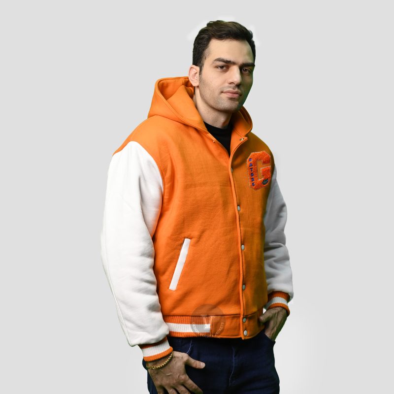Fleece Hoodie Varsity Jacket