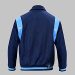 Blue Varsity Shoulder Jacket back