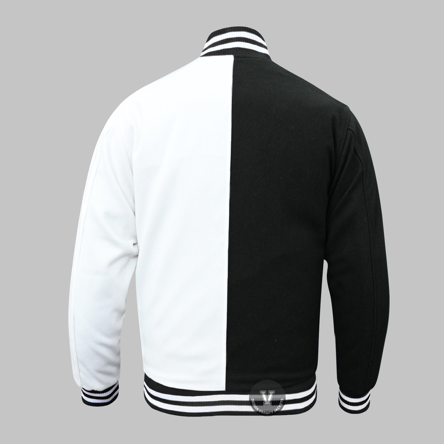 Classic Two-Tone Varsity Jacket back