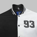 Classic Two-Tone Varsity Jacket front close