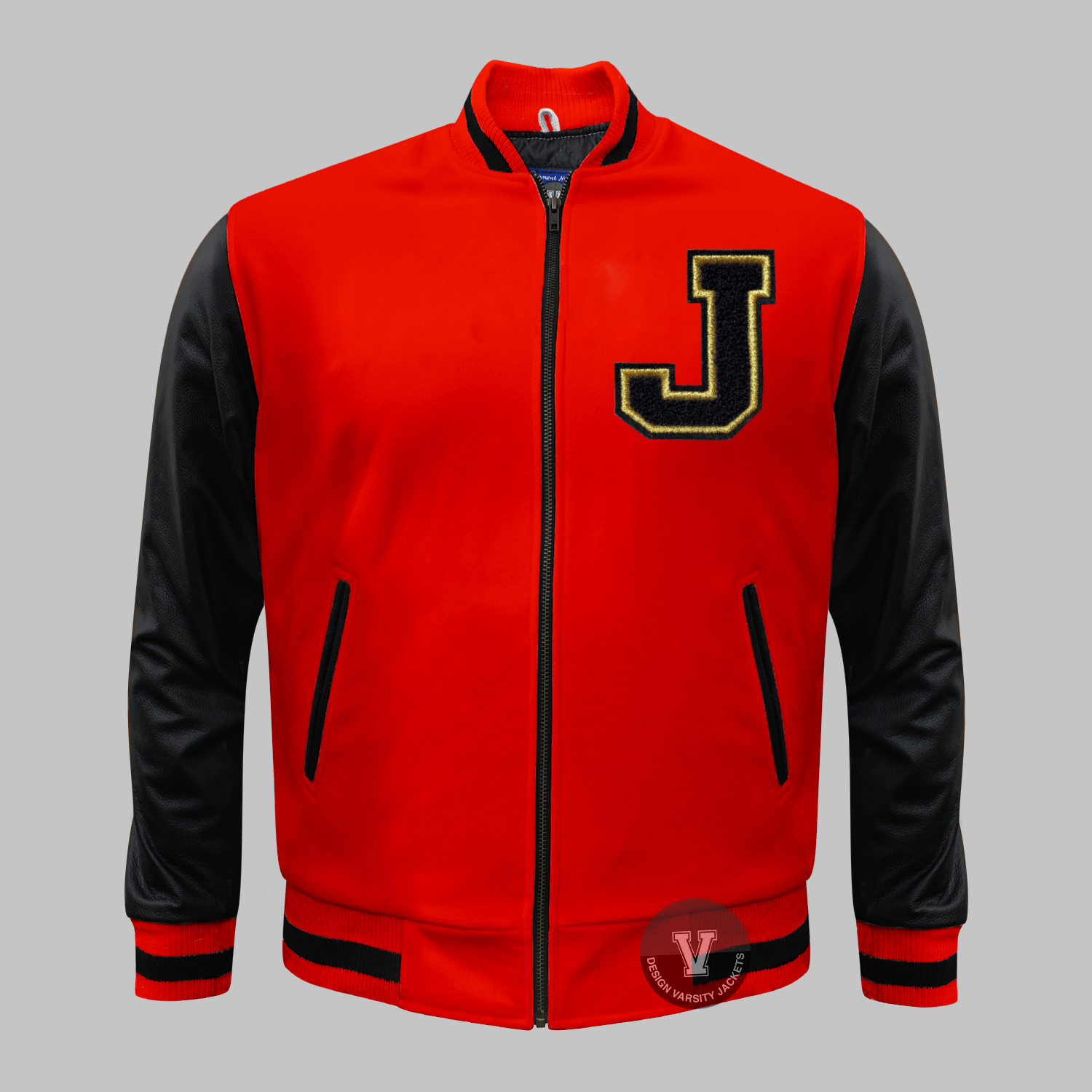 Custom Red Varsity Jacket – Build Your Own Letterman Jacket with Premium Embroidery