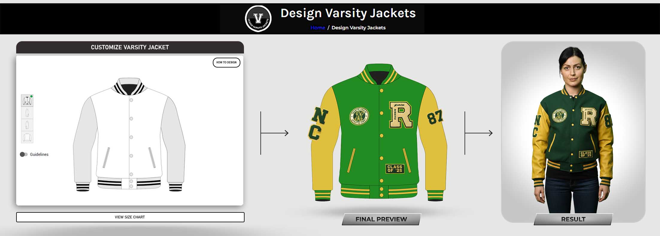 Custom Women Varsity Jacket Design Lab