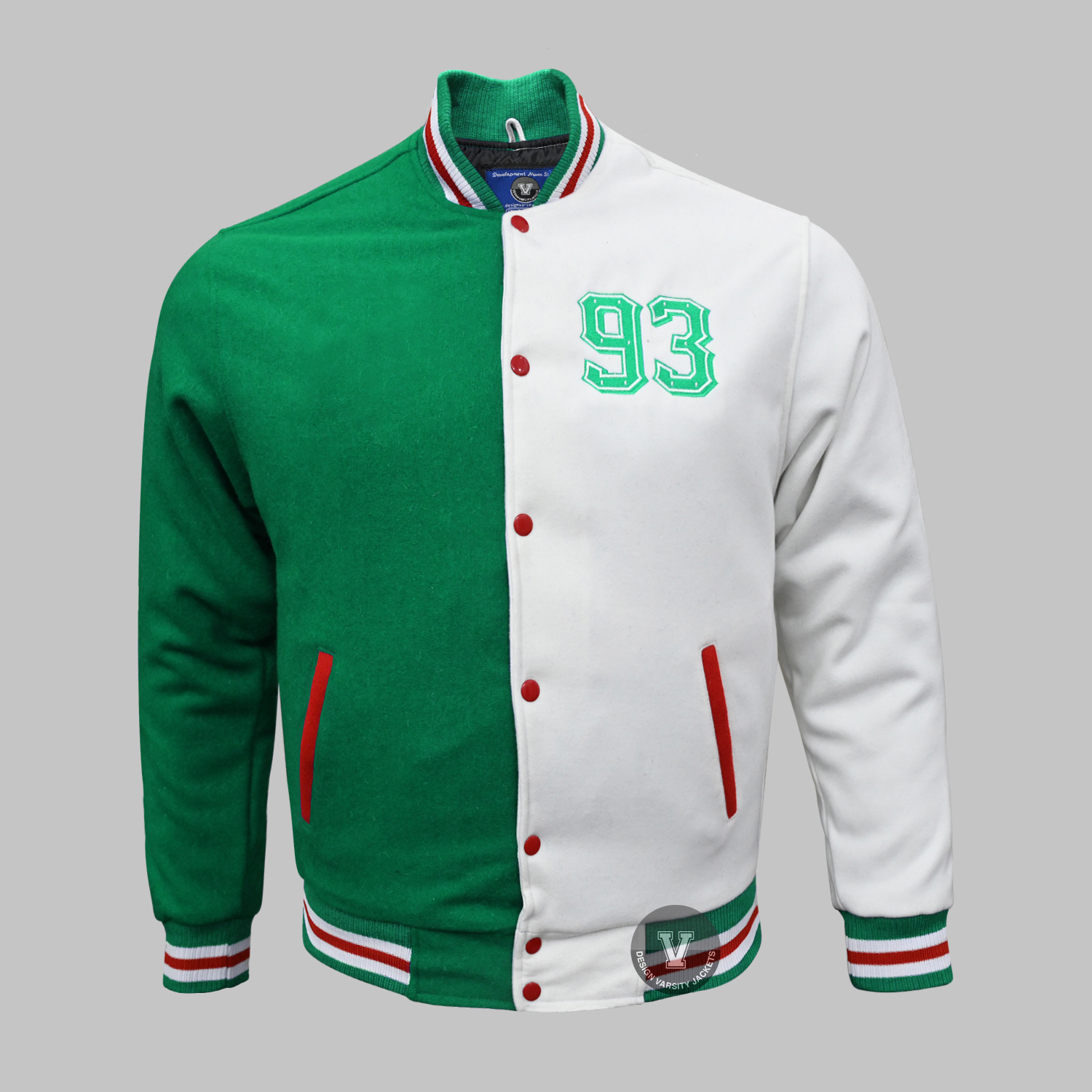 Two Toned Varsity Baseball Jacket | Custom Letterman Jacket for Teams & Winter Wear