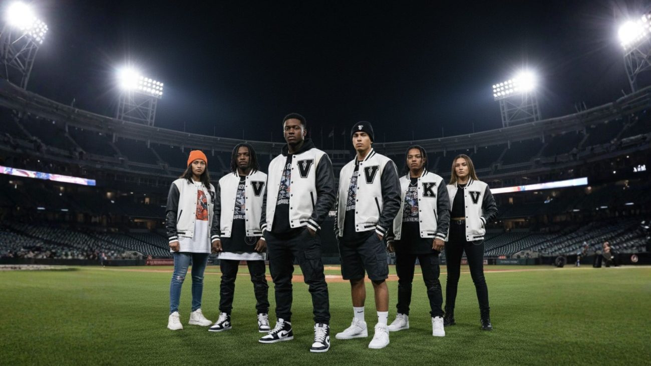 White And Black Baseball Jackets