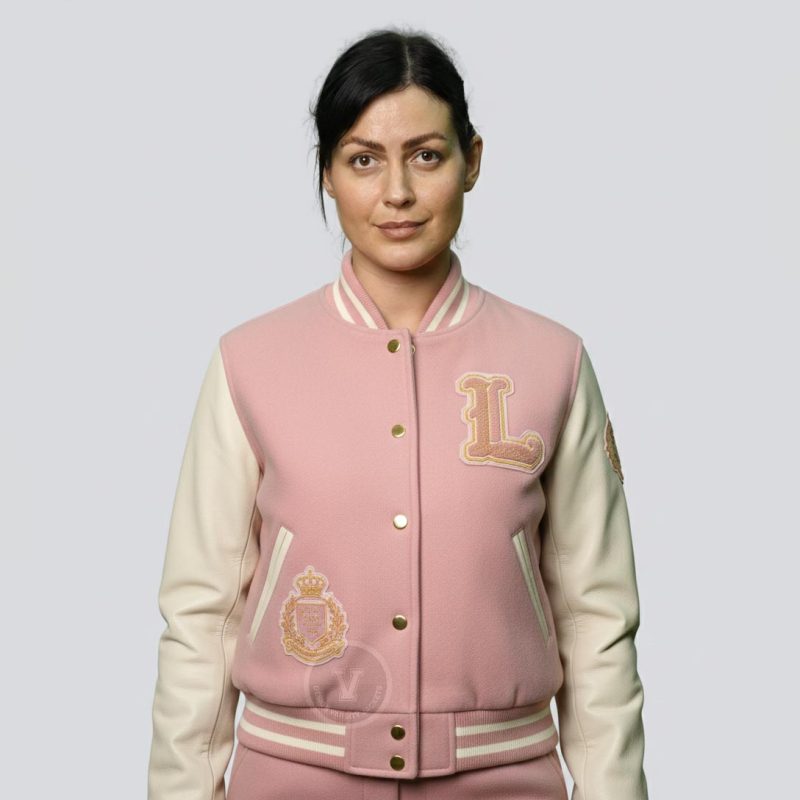 Trendy Pink Baseball Jackets for Women