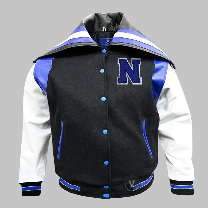 Sailor Collar Letterman Jacket | Custom Varsity Jackets for Teams & Bulk Orders