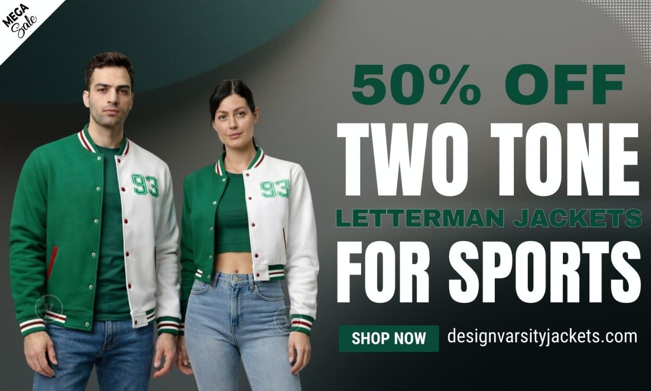 Two Tone Letterman Jackets For Sports Teams