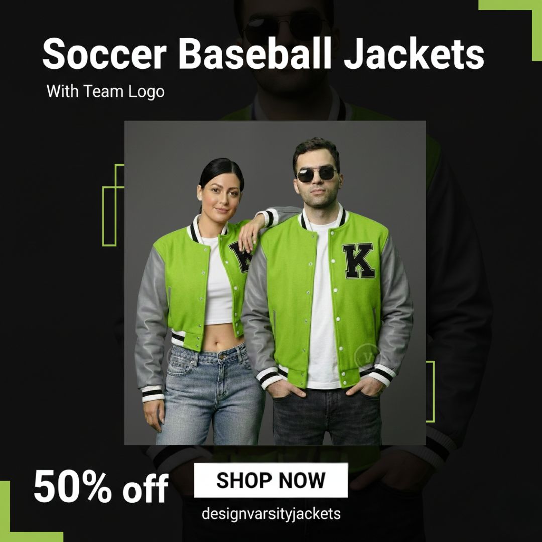 Soccer Baseball Jackets With Team Logo