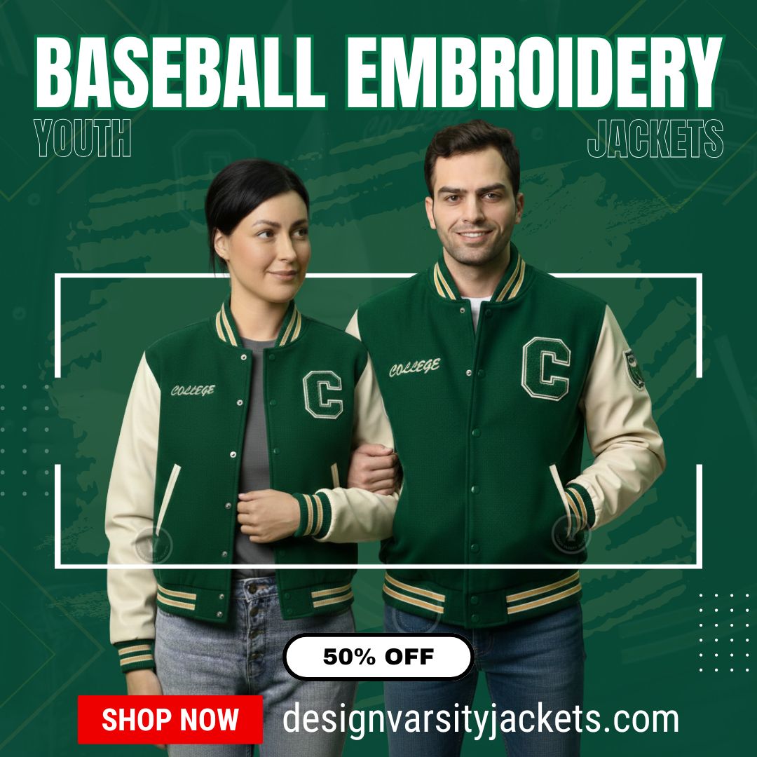 Youth Baseball Jackets With Custom Embroidery