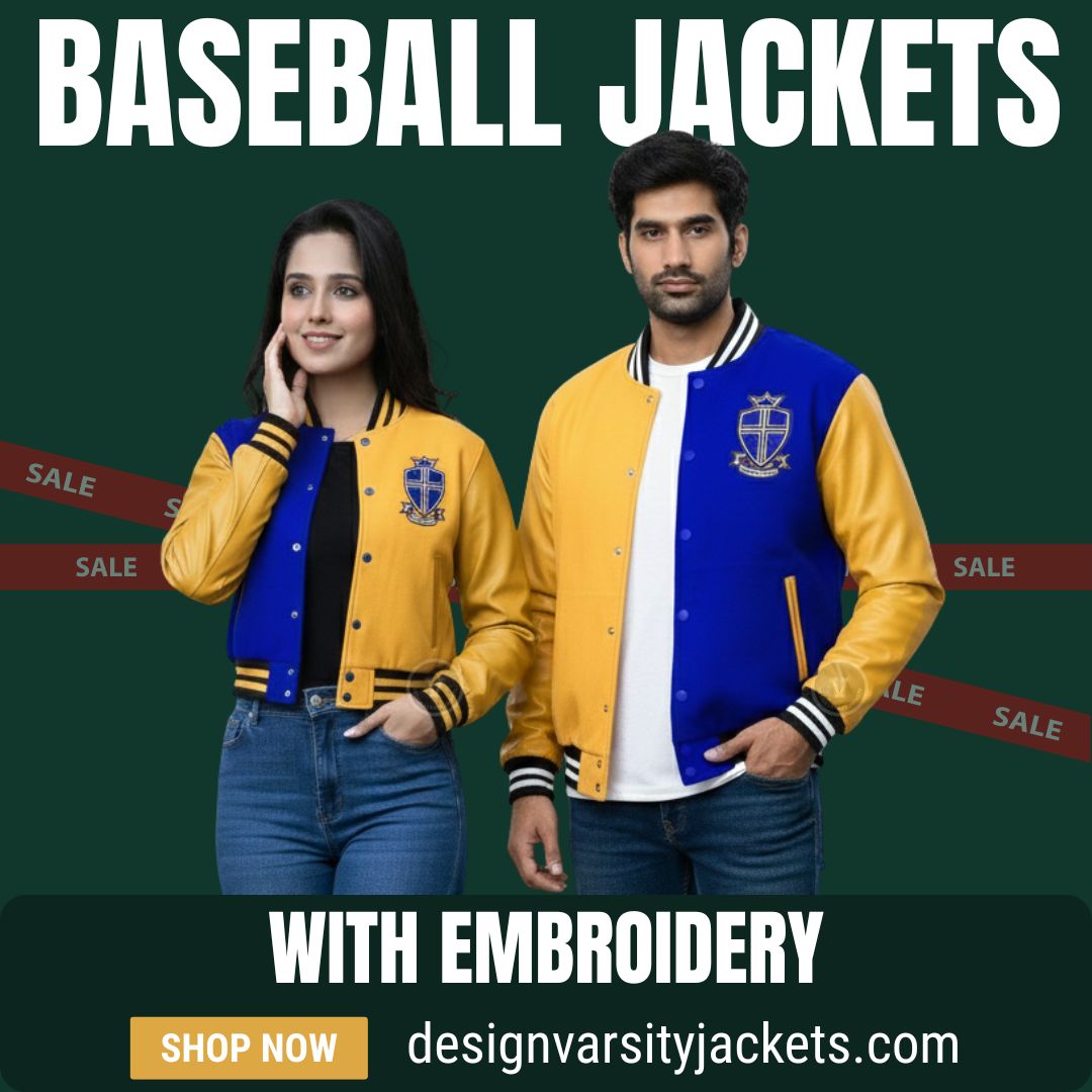 Custom Baseball Jackets With Embroidery
