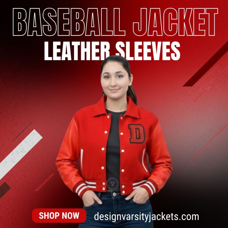 Baseball Jackets Genuine Leather Sleeves